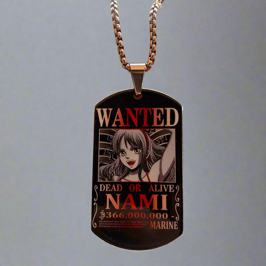One Piece Nami Wanted Necklace